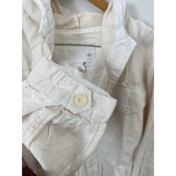 Burning Torch Italian Linen Blend Hooded Jacket Size M NWT - Picture 3 of 6